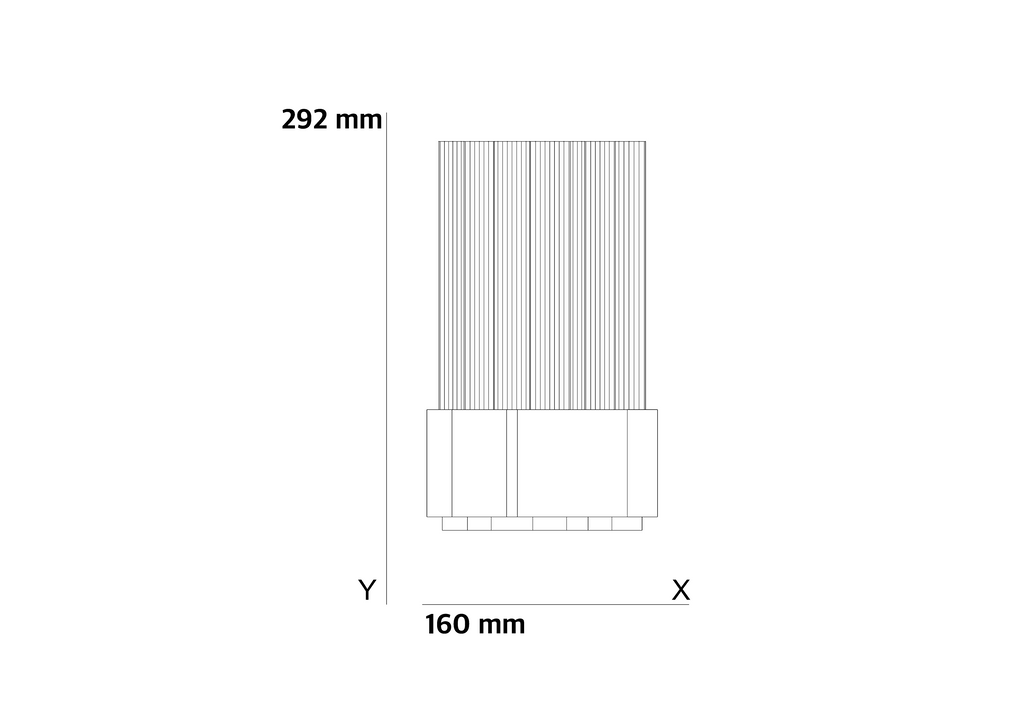 CRAFT 01 ölçüler: 292 mm yükseklik